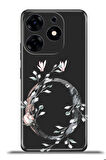 Tecno Spark 10 Pro Esnek Silikon Kamera Koruma Kişiye Özel Harfler Flora - Ö Harfi