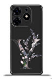 Tecno Spark 10 Pro Esnek Silikon Kamera Koruma Kişiye Özel Harfler Flora - Y Harfi