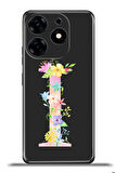 Tecno Spark 10 Pro Esnek Silikon Kamera Koruma Kişiye Özel Harfler Kai - İ Harfi