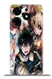 Tecno Spark 10 Pro Esnek Silikon Kamera Koruma 4k Desenli Özel Tasarım - My Hero Academia