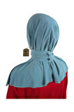 Çıtçıtlı Hijab , Penye Kumaş , Tesettür Bone , Hijab ,çıtçıtlı, Turkuaz Rengi
