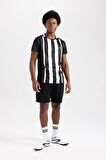 DeFactoFit Standart Fit Bisiklet Yaka Spor Baskılı Kısa Kollu Sporcu Tişört A6959AX23AUBK81