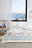 Özdilek Çift Kişilik Ranforce Nevresim Takımı Flor Bohemia Lila