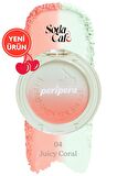 Doğal ve Aydınlık Görünüm Sunan İki Tonlu Allık PERIPERA Pure Blushed Custom Cheek (004 Juicy Coral)