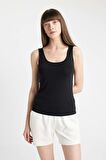DeFacto Regular Fit Pamuklu Basic Düz Siyah İç Atlet-Fall in Love R9041AZ24AUBK81