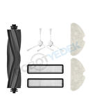 Dreame D10S D10S Pro Uyumlu Yedek Silikon Fırça Hepa Filtre Beyaz Yan Fırça Mop Seti-7 Parça