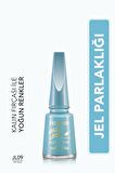 Flormar Jel Görünümlü Parlak Oje (gökyüzü Mavisi) - Jelly Look Nail Enamel - Jl09 Sky Blue - 8690604233670