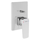 Artema Root Square A42752 Ankastre Banyo Bataryası, Sıva Üstü, Krom