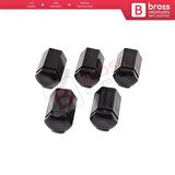 Opel Astra G H Corsa C D E Meriva A B Vectra C Zafira A 13160977 İçin 5 EA Siyah Bijon Kapağı 32 mm