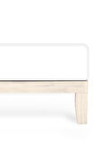 Calmera Home Tek Kişilik %100 Pamuk Penye Lastikli Çarşaf - 100 x 200 cm Beyaz