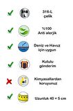 Zirkon Taşlı Baget Kolye Gold | Paslanmaz - 316l Çelik | Hediye Paketi Yapılır