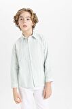 DeFacto Erkek Çocuk Polo Yaka Oxford Uzun Kollu Gömlek B7127A824SMGN1169