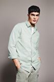 DeFacto Regular Fit Polo Yaka Pamuklu Uzun Kollu Gömlek B4140AX24SPGN1102