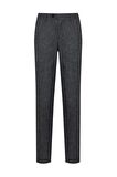 Lacivert Desenli Slim Fit Kumaş Pantolon | 42