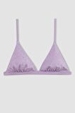 DeFacto Regular Fit Desenli Üçgen Bikini Üstü-Fall in Love C4421AX24HSPR33