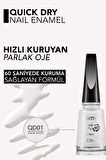Flormar Quick Dry Hızlı Kuruyan İnce Yapılı & Parlak Bitişli Oje