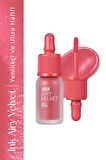 Uzun Süre Kalıcı ve Hafif Formüllü, Kadife Bitişli Tint Peripera Ink Airy Velvet (4 Pretty Pink)