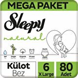 Sleepy Külot Bebek Bezi 6 Numara 4'lü Jumbo 80'li