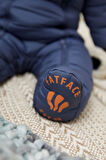 Next Baby Fatface Lacivert Turuncu Tam Polar Astarlı Kar Tulumu
