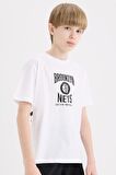 DeFacto Erkek Çocuk NBA Brooklyn Nets Bisiklet Yaka Sırt Baskılı Kısa Kollu Tişört D9550A825SMWT34