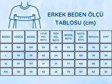 Erkek Desenli V Yaka Düğmesiz %100 Pamuk Kısa Kol Cepli Pijama Takımı
