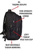 Case Club Laptop Sırt Çantası 15,6 inç Su Geçirmez Kumaş Darbe Emici Koruma Yandan Cepli