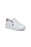 U.S.POLO ASSN COSTA 4FX BEYAZ BORDO COMFORT CASUAL ANATOMİK SPOR AYAKKABI