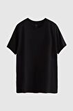 Ds Damat Slim Fit Siyah %100 Pamuk T-Shirt 4HC141996753M 4HC141996753M