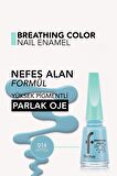 Flormar Nefes Alan Parlak Oje- Breathing Color Nail Enamel -014 Pretty Blue-8682536054195