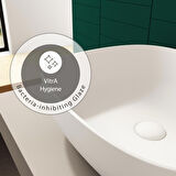 VitrA Outline 59994B401-0016 Kare Çanak Lavabo, 48 cm, Mat Beyaz