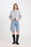 DeFacto Coool Standart Fit Kapüşonlu Basic Düz Kanguru Cepli Fermuarlı Sweatshirt Z7069AZ24WNGR210
