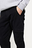 Slim Fit Dar Kesim Kargo Cepli Pamuklu Esnek Pantolon
