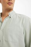 DeFacto Regular Fit Polo Yaka Oxford Basic Düz Uzun Kollu Gömlek A8028AX24AUGN1128