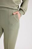 Regular Fit Esnek Belli Cepli Basic Düz Pantolon