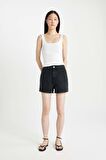 DeFacto Mom Fit Yüksek Bel Dar Paça Jean Şort C0685AX24SMNM40