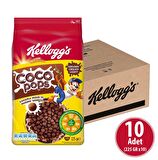 Kellogg's Coco Pops Topları 225 gr x 10 Adet, Lif, Demir Ve 7 Vitamin İçerir