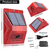 Hırsız Kovucu Yabani Hayvan Kovucu Solar Alarm Kumandalı Alarm Siren
