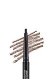Flormar İki Uçlu Açılı Kaş Kalemi ve Kaş Fırçası (Koyu Kahve) - Angled Brow Pencil - 004 - 8690604572069