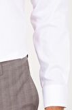 Slim Fit Desenli 100% Pamuk Uzun Kol Spor Gömlek