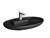 VitrA Memoria Oval Çanak Lavabo, 75 cm, Mat Siyah