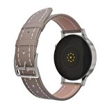 Fro LW38 Silver Kasa 38 mm Kahverengi Kordon Akıllı Saat