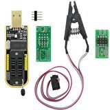 CH341A 24 25 Serisi BIOS USB Programcı Modülü ve 93CXX / 25CXX / 24CXX için SOIC8 SOP8 Test Klipsi