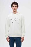 Twn Relaxed Fit Ekru Nakışlı Sweatshirt 3ECE24ORT0493