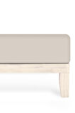 Calmera Home Tek Kişilik %100 Pamuk Penye Lastikli Çarşaf - 100 x 200 cm Açık Gri