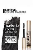 Flormar Hacim Veren Besleyici Maskara (SİYAH) - Carefull Volume - 000 Black - 8682536084093