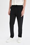 DeFacto Jogger Pantolon Basic Düz Beli Bağcıklı Cepli Düz Paça C6022AX24AUBK81