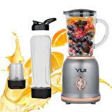 Yui M-18 3'ü 1 Arada Retro Gri 300 W Smoothie Blender Set