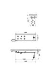 VitrA A45804 Origin Masajlı Duş Sistemi, Krom