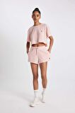 DeFactoFit Cropped Fit Bisiklet Yaka Sporcu Ribana Kısa Kollu Tişört A9916AX24SMPN243