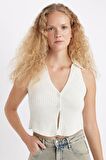 DeFacto Coool Slim Fit Dar Kesim Düğmeli Triko Yelek	 D3584AX24HSER103